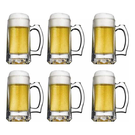 Conjunto De 6 Canecas Para Chopp Cerveja Bulgaria Pasabahce Foto 1