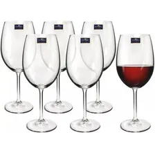 Conjunto De 6 Taças Para Vinho Bordeaux Roberta 540ml Bohemia Foto mini 1
