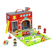 Conjunto de bolsas Tooky Toy Fire com Acc Int Tkt013 Mazel Foto  mini 1