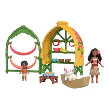 Conjunto de Brinquedo Casa Moana e Simea com Pua e Acessórios Mattel Foto mini  2