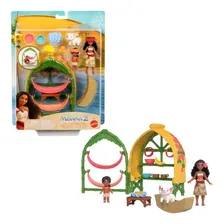 Conjunto de Brinquedo Casa Moana e Simea com Pua e Acessórios Mattel Foto  mini 1