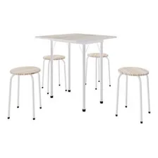 Conjunto De Cozinha Mesa Dobrável Asti 100 Narita E 4 Cwt Foto mini 2