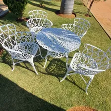 Conjunto De Jardim Viena Mesa E 4 Cadeiras AlumÃnio Forte Foto mini 4