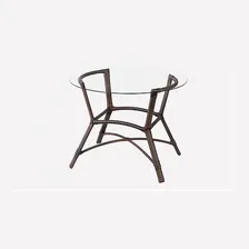 Conjunto De Mesa Fibra Sintética Aluminio Varanda Jardim Estrutura Opcional Foto mini 3