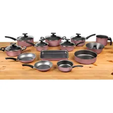 Conjunto De Panelas Antiaderente 13 Peças Teflon - Rosa Foto mini 3
