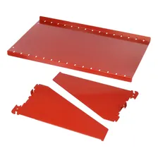 Conjunto De Prateleira Wall Control Asm-sh-1609 9 De Painel Perfurado Profundo Para Painel Perfurado E Painel Ranhurado Para Ferramentas, Vermelho Foto mini 1