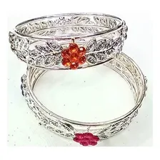 Conjunto De Pulseiras Prateadas Indiana Foto  mini 1