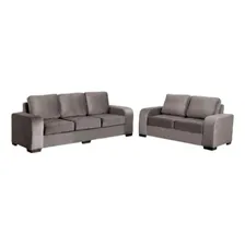 Conjunto De Sofá 3x2 Lugares Cinza Londres Design Estofados Foto mini  2