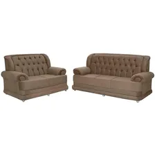 Conjunto De Sofá Finlândia 3 e 2 Lugares Castor Suede Sofá Casa Foto mini 1