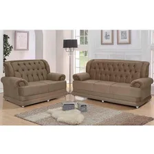 Conjunto De Sofá Finlândia 3 e 2 Lugares Castor Suede Sofá Casa Foto mini 2