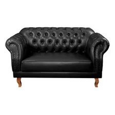 Conjunto De Sofás Chesterfield Duque Preto He Foto mini 4