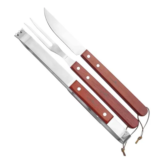 Conjunto De Talheres Para Churrasco 3 Pçs ¿ Fork Nautika Foto 1