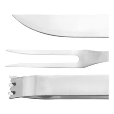 Conjunto De Talheres Para Churrasco 3 Pçs ¿ Fork Nautika Foto mini  2