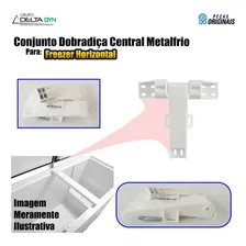 Conjunto Dobradiça Central Freezer Horizontal Metalfrio Orig Foto mini 4