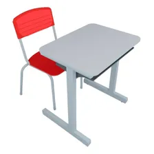 Conjunto Escolar Tipo Fnde Mesa+cadeira Escolar 1,33m/ 1,59m Foto mini 1