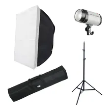 Conjunto Flash Tocha Godox 250di Com Softbox 60x60 + Tripé 220v Foto mini  3