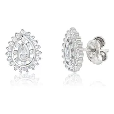 Conjunto Gargantilha Gota Prata 925 Zirc么nias R贸dio 45/50cm Foto mini 3