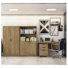 Conjunto Home Office 4 Peças Com Escrivaninha, Gaveteiro E Foto mini 1