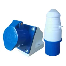 Conjunto Industrial Tomada + Plug / 2p+t / 32a / Azul / 6h Cor Plugue E Tomada 32a Foto mini  2