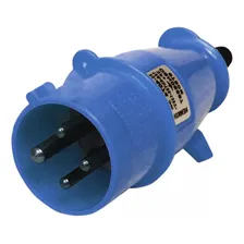 Conjunto Industrial Tomada + Plug Steck 3p+t 16a Azul Newkon Foto mini  3