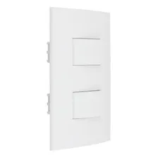 Conjunto Interruptor Duplo Simples 10a Lunare Schneider Cor Branco Corrente nominal 10 A Foto mini  2