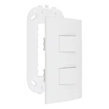 Conjunto Interruptor Duplo Simples 10a Lunare Schneider Cor Branco Corrente nominal 10 A Foto mini 4