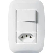 Conjunto Interruptor Paralelo + Tomada 10a Pezzi Tendenza Foto  mini 1