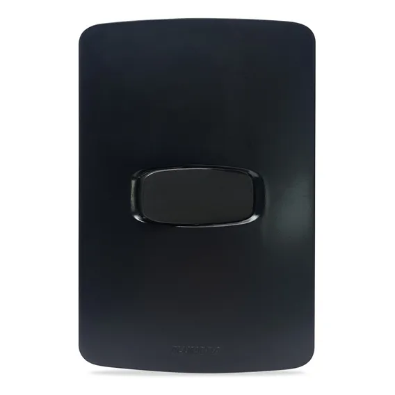 Conjunto Interruptor Simples 4x2 Preto Gracia Maxx Alumbra Foto 1