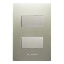 Conjunto Interruptor Simples Duplo 4x2 10a Titanium Alumbra Foto mini 1