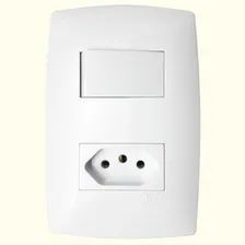 Conjunto Interruptor Simples E Tomada 20a Home Blux Foto mini 3