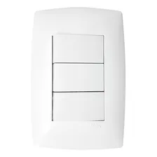 Conjunto Interruptor Triplo 3 Teclas Paralelo - Blux Home Foto  mini 1