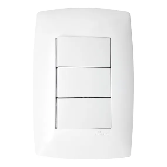 Conjunto Interruptor Triplo 3 Teclas Paralelo - Blux Home Foto 1