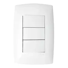 Conjunto Interruptor Triplo Tecla Simples Home Blux Foto  mini 1