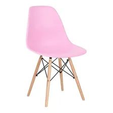 Conjunto Jantar Eames Eiffel 6 Lugares Mesa 120cm 6 Cadeiras Cor da tampa Mesa branco com cadeiras rosa Foto mini 4