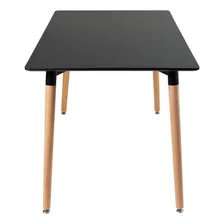 Conjunto Jantar Eames Mesa 140 X80 Cm 4 Lugares Cadeiras Cor Mesa Preto Com Cadeiras Roxo Foto mini 4