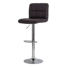 Conjunto Kit 2 Banquetas Estofada Gomos Confort Pu Base Giratória Cromada Altura Regulável Várias Cores Cozinha Bar Foto mini 2