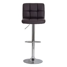 Conjunto Kit 2 Banquetas Estofada Gomos Confort Pu Base Giratória Cromada Altura Regulável Várias Cores Cozinha Bar Foto mini 3