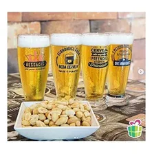 Conjunto Kit 4 Copos De Cerveja Frases De Boteco Foto mini 3