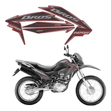 Conjunto Kit Adesivos Honda Nxr 150 Bros Ks Mix 2010 Preta Foto  mini 1