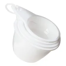 Conjunto Kit Medidor Xícara Colher De Chá Cafe Sopa 4 Peças Cor Branco Foto mini 2