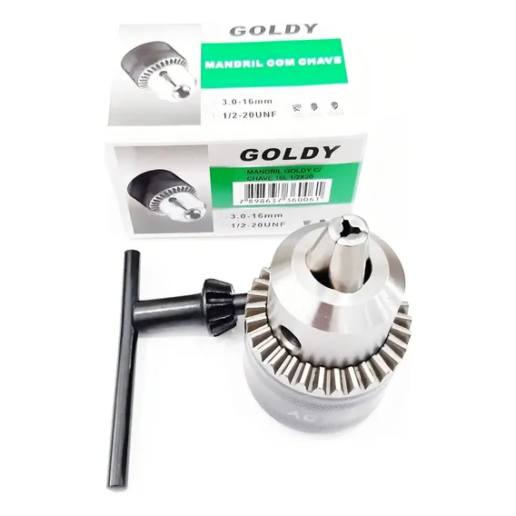 Conjunto Mandril De 5/8 (16mm) Com Rosca 1/2 - 20unf -goldy Foto 1