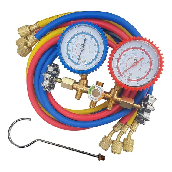 Conjunto Manifold Para R-410a 3 Mangueiras Foto 1