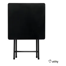Conjunto Mesa C/ 4 Cadeiras Dobráveis Bar Restaurante Aço Cor Preto Foto mini 3