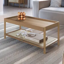 Conjunto Mesa Centro E Lateral Madeira Moss Hanover Roble Foto mini 2