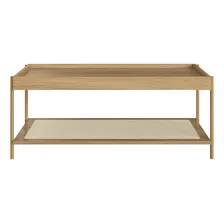 Conjunto Mesa Centro Mesa Lateral Sala Indy Hanover Dourado Foto mini 4