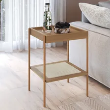 Conjunto Mesa Centro Mesa Lateral Sala Indy Hanover Dourado Foto mini 3