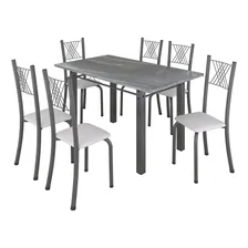 Conjunto Mesa Com 6 Cadeiras Tampo De Granito Foto mini 2