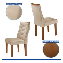 Conjunto Mesa Com Vidro E 8 Cadeiras 200cmx90cm Barcelona Foto mini 4