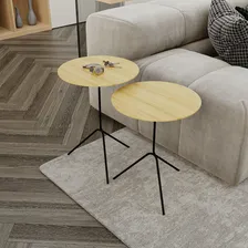 Conjunto Mesa De Canto Pugly 55x40x40cm Foto mini 1