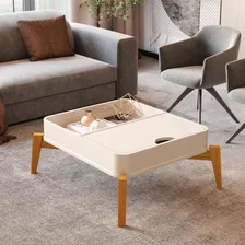 Conjunto Mesa De Centro E Buffet Rogers Off White Foto mini  2